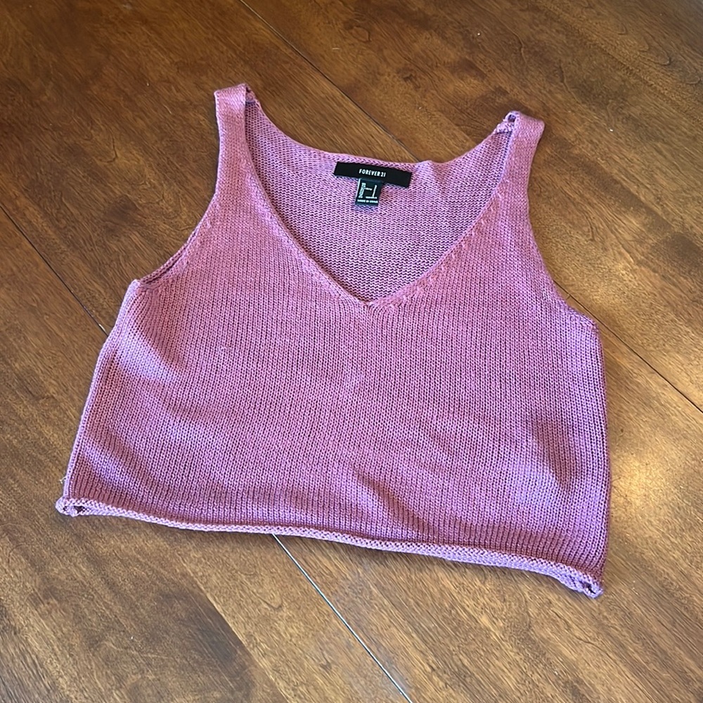 Forever 21  woven crop tank
